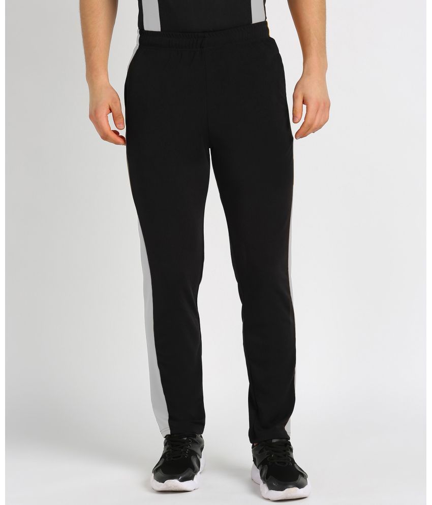     			TQH Black Polyester Men's Trackpants ( Pack of 1 )