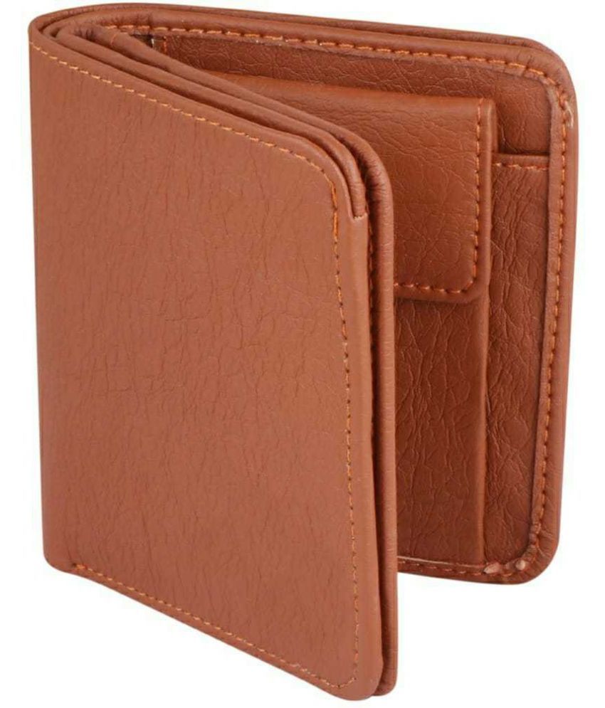     			Classic World PU Printed Men's RFID Wallet With 7 Slots For Card ( Tan , Pack of 1 )