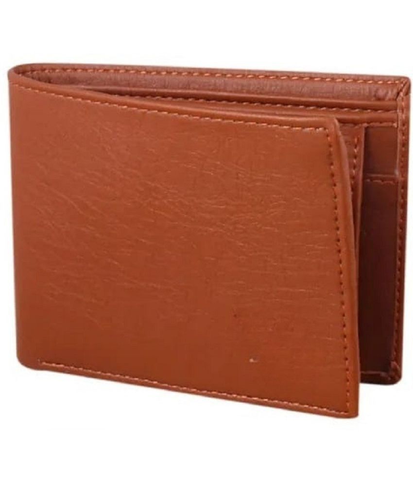     			Classic World PU Printed Men's RFID Wallet With 3 Slots For Card ( Tan , Pack of 1 )