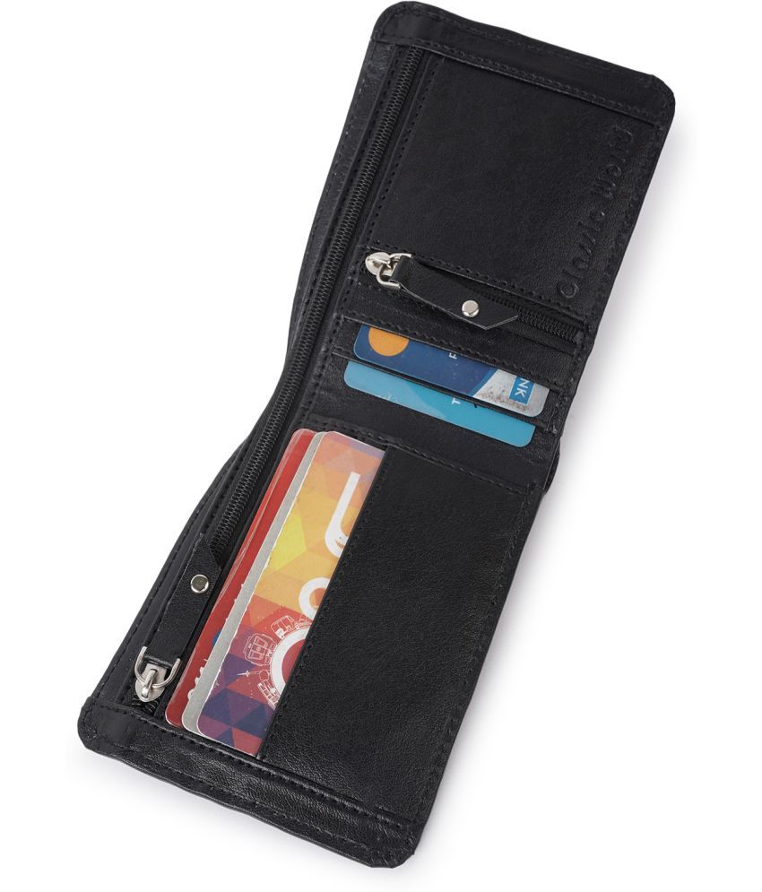     			Classic World PU Self Design Men's RFID Wallet With 6 Slots For Card ( Black , Pack of 1 )