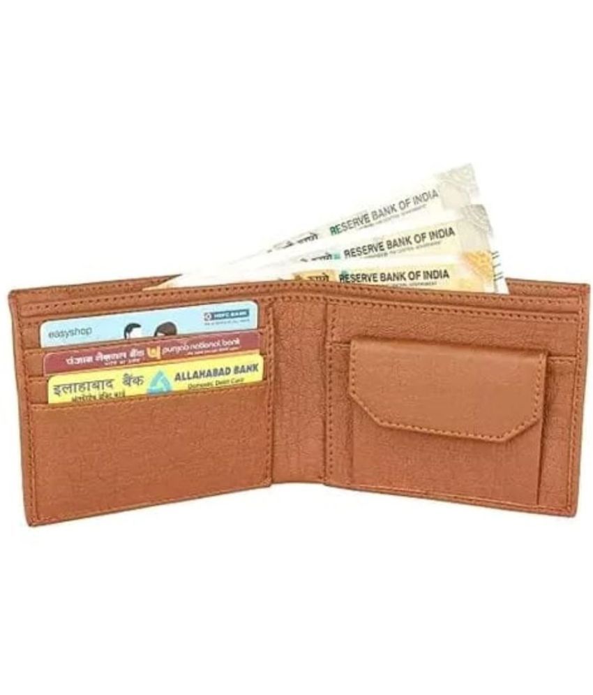     			Classic World PU Solid Men's RFID Wallet With 9 Slots For Card ( Brown , Pack of 1 )