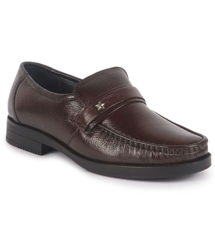     			Fausto Brown Men's Mocassin Formal Shoes