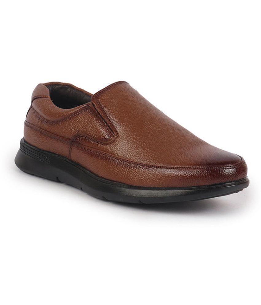     			Fausto Tan Men's Slip On Formal Shoes