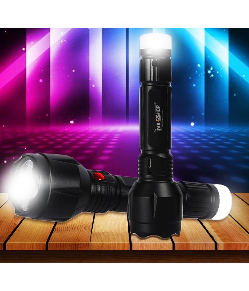     			IDOLESHOP - 20W Rechargeable Flashlight Torch ( Pack of 1 )