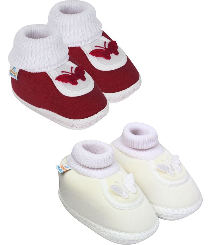     			Neska Moda - MultiColor  Booties For Baby Boy & Baby Girl 6-12 Months ( Pack of 2 )