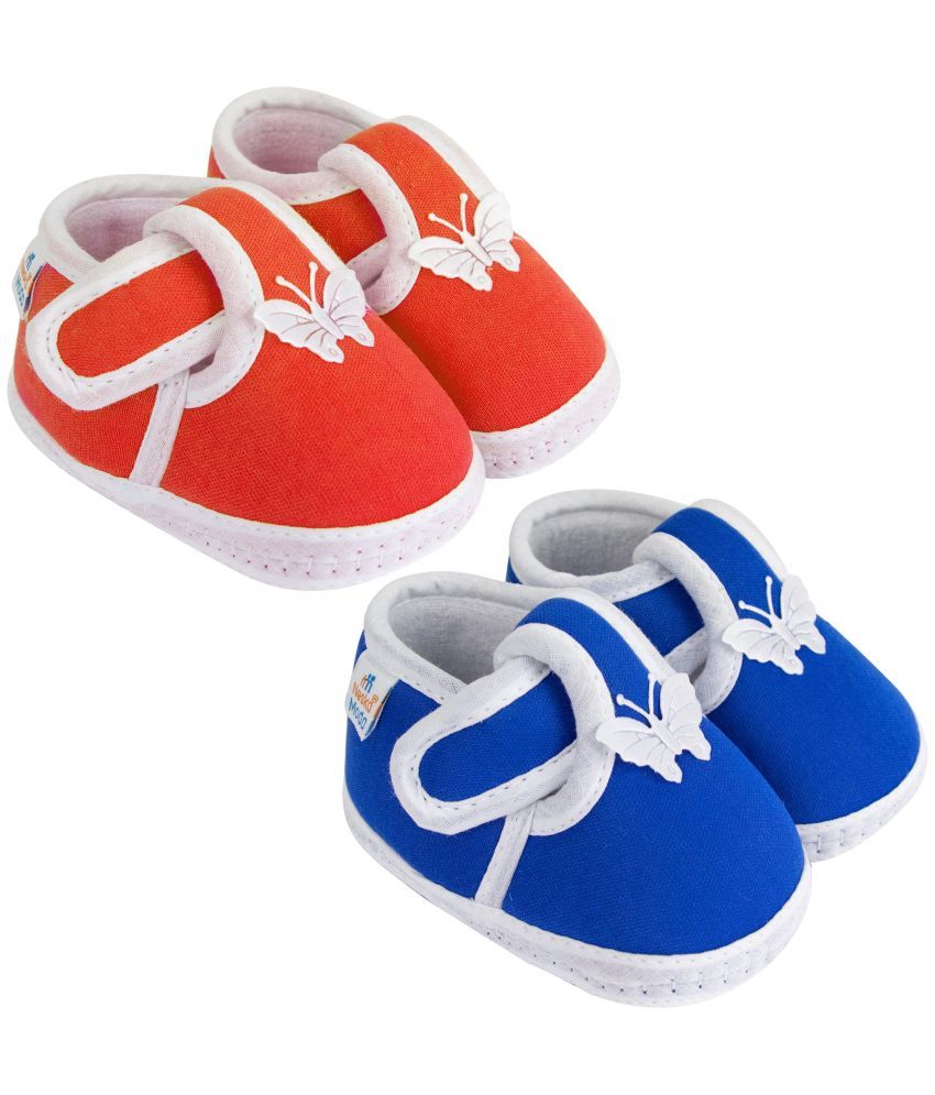     			Neska Moda - MultiColor  Booties For Baby Boy & Baby Girl 0-6 Months ( Pack of 2 )