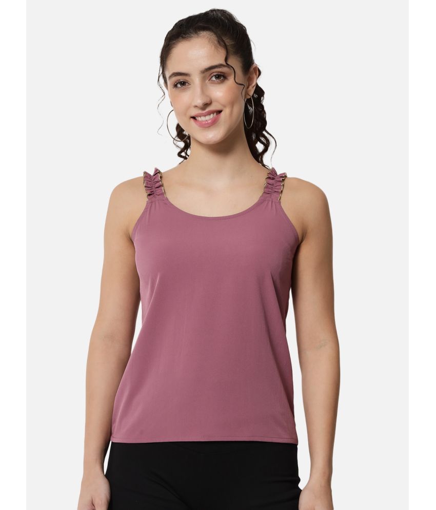     			OTIRA Pink Crepe Women's Regular Top ( Pack of 1 )