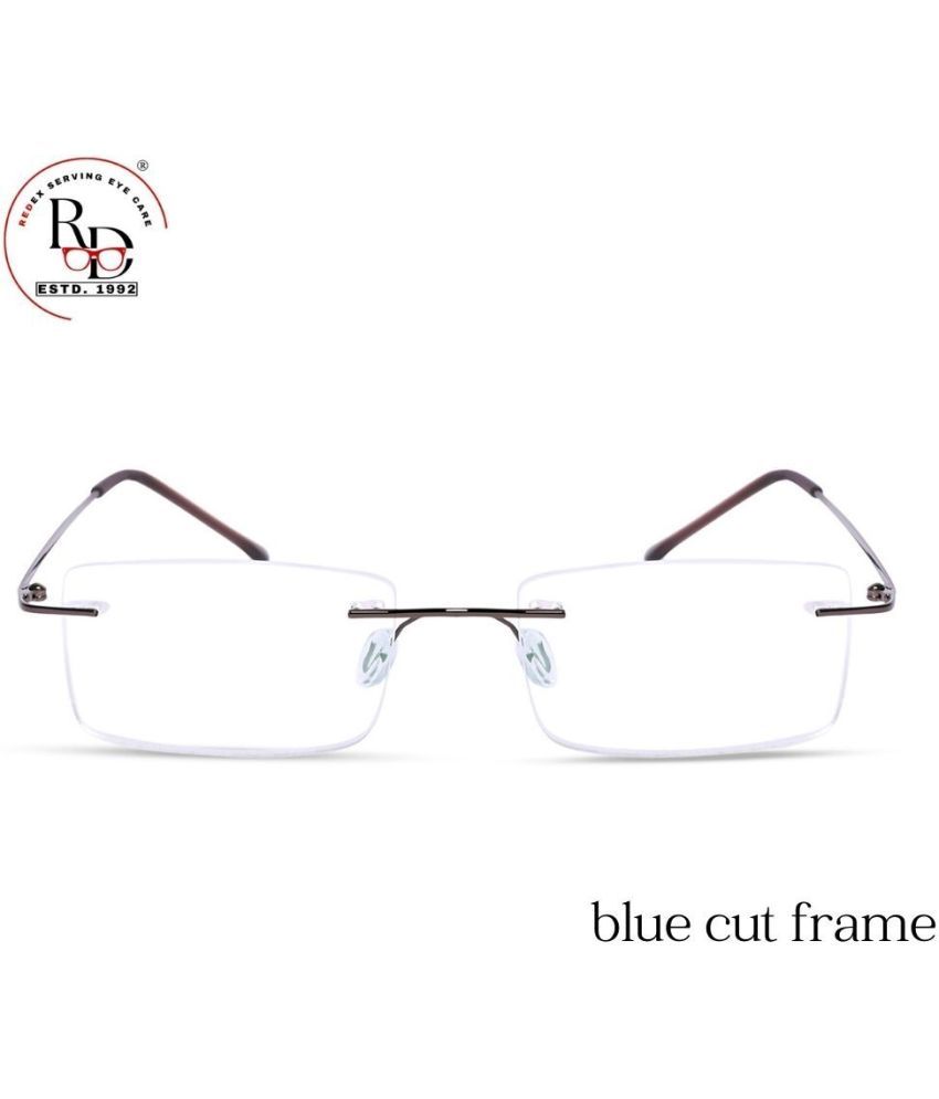     			Redex Rectangle Rimless Reading Glasses