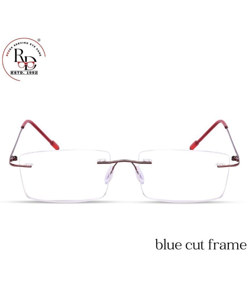     			Redex Rectangle Rimless Reading Glasses