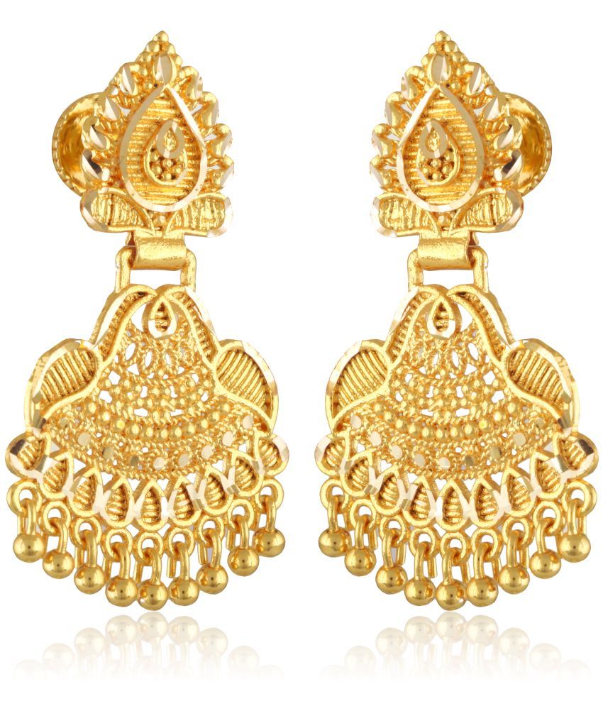     			Vighnaharta Gold Drop Earrings ( Pack of 1 )