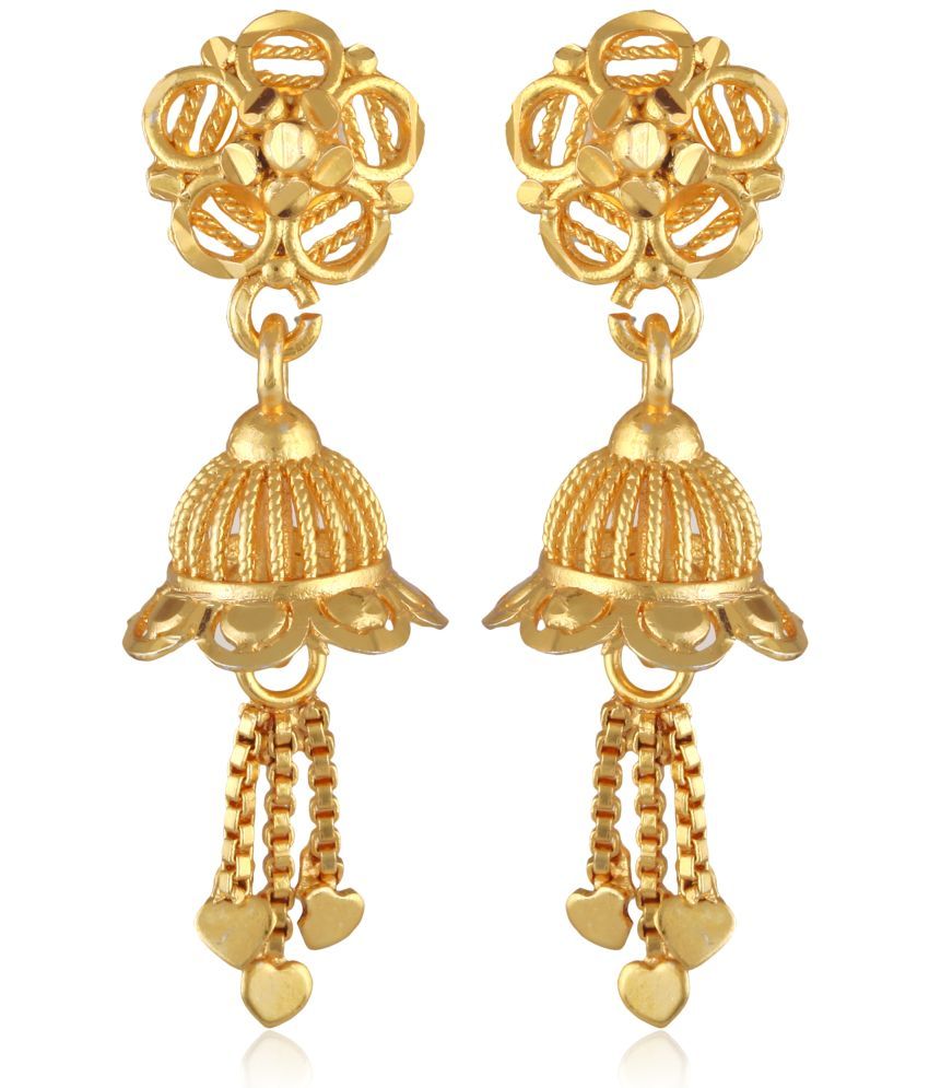     			Vighnaharta Gold Drop Earrings ( Pack of 1 )