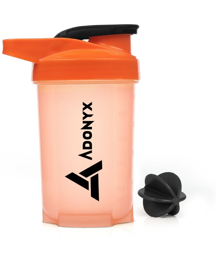     			ADONYX Plastic Orange 500 mL Shaker ( Pack of 1 )