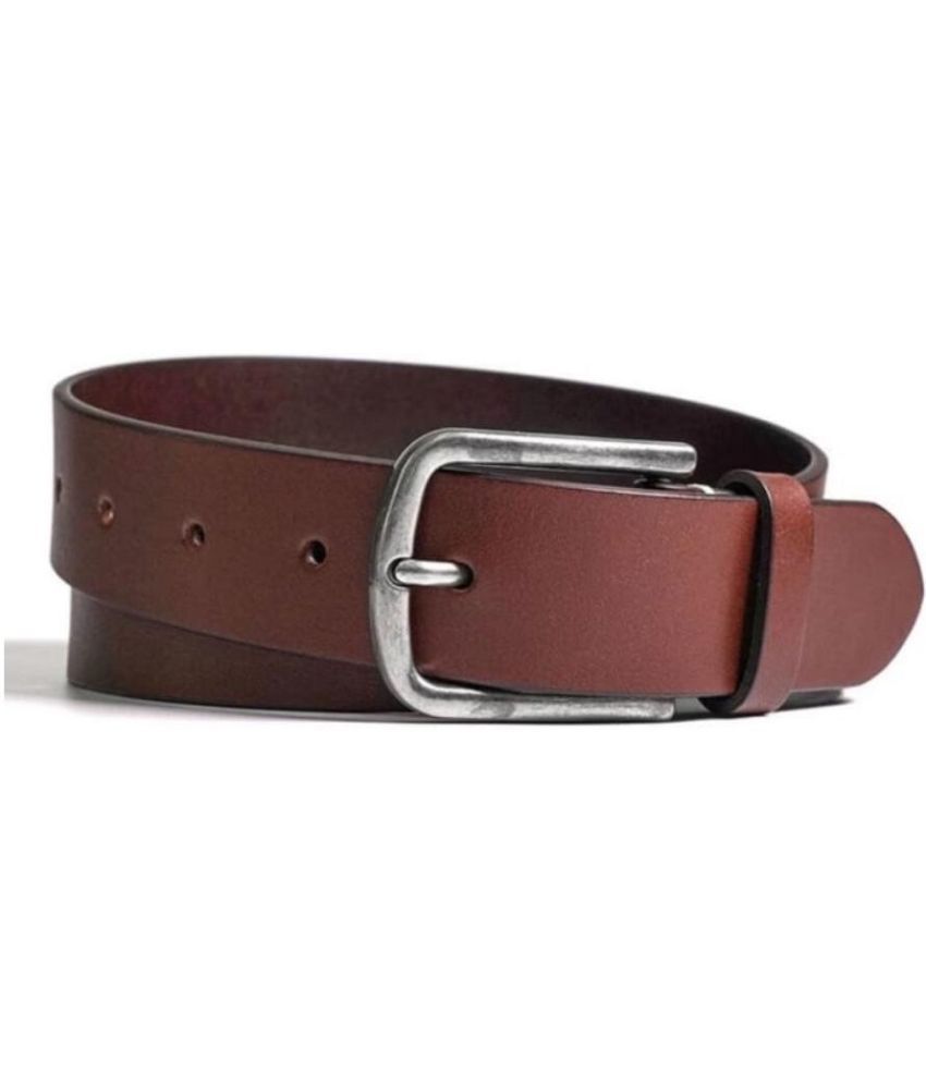     			Classic World - Brown PU Men's Formal Belt ( Pack of 1 )