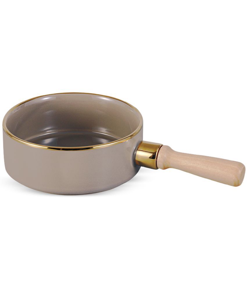     			Homeberry Saucepan Ceramic Ceramic Sauce Pan Induction Bottom without Lid mm Thickness 25 cm Diameter 0.5 Ltr