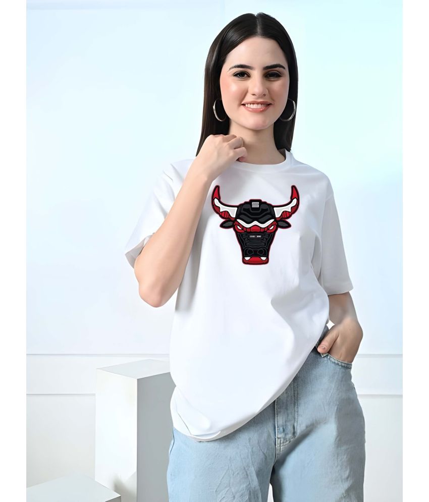     			Kaido Pack of 1 Cotton Women's T-Shirt ( White )