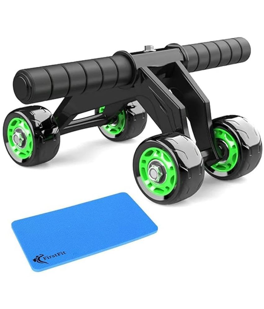     			Abdominal Ab Roller with 4 Wheel Exercise Equipment for Workout with Knee Pad Mat