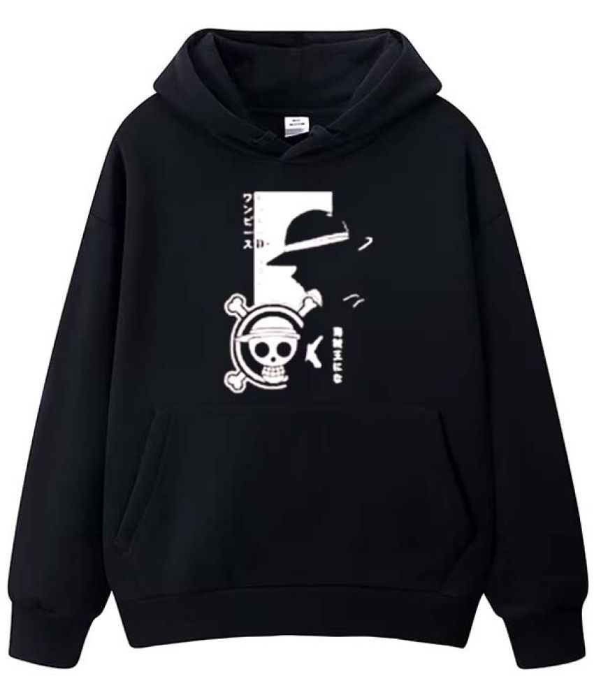     			Glito Fleece Hooded Men's Sweatshirt - Black ( Pack of 1 )