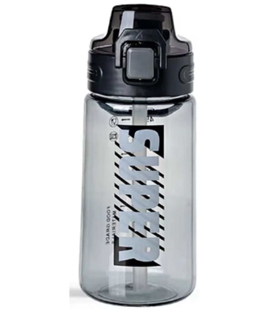     			Indusbay Leak Proof water Bottle Black PET Water Bottle 600 mL ( Set of 1 )