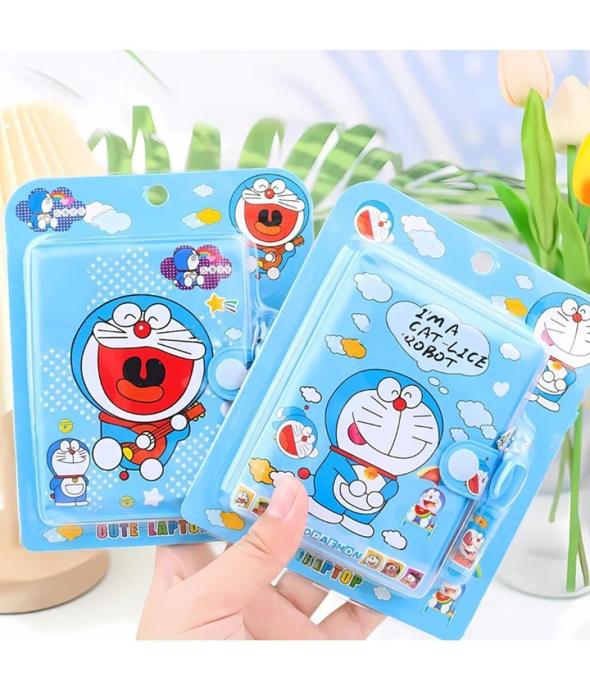     			KALRA MAGIC Cartoon Theme Small Pocket Diary with Pen Cute Doraemon Stationery Set for Students Kids and Children Perfect Birthday Return Gift (Pack 2 Multi Design) (Dormoon Pack 2)