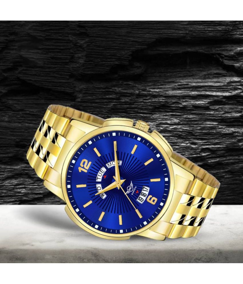     			MARKRIN Blue Stainless Steel Analog Men's Watch