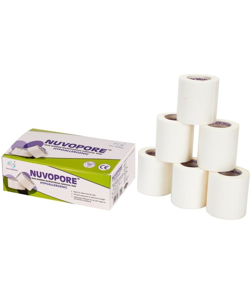     			NUVO MEDSURG NUVOPORE 50 Mm X 5.1 Mtr (6 Rolls) - 1 Box Surgical Tapes