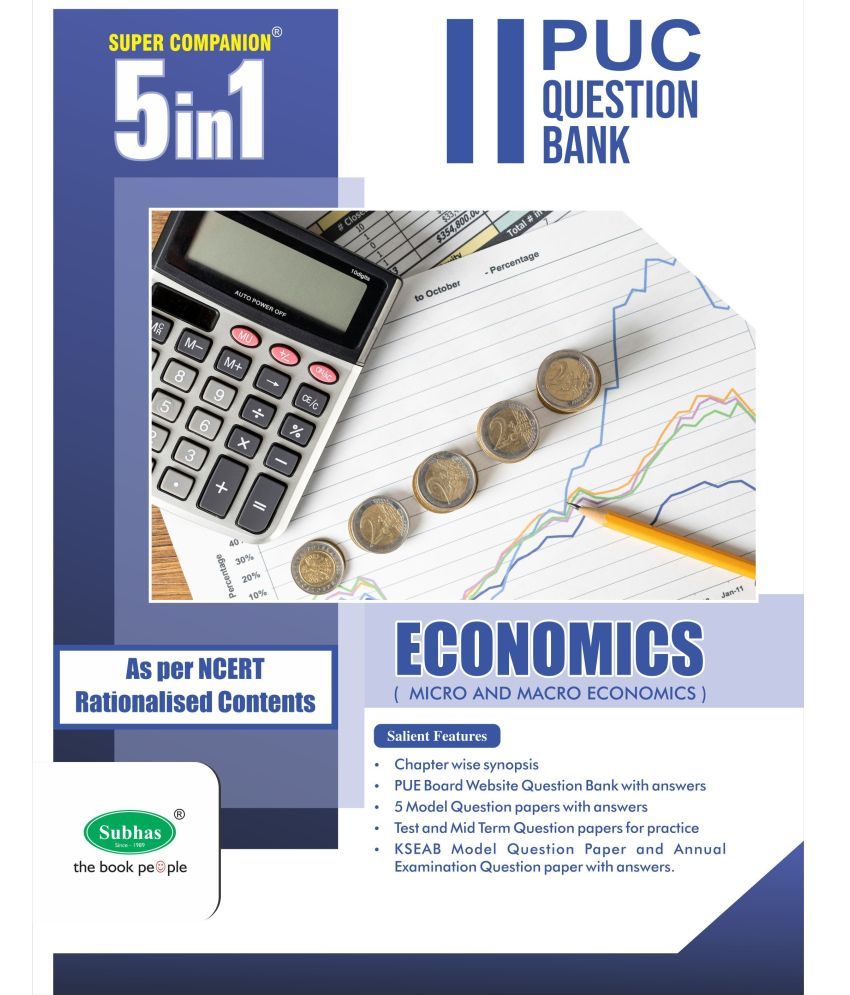     			Subhas Publishing House Pvt Ltd/5 in 1 2nd PU Economics Guide (Paperback, A Satish)