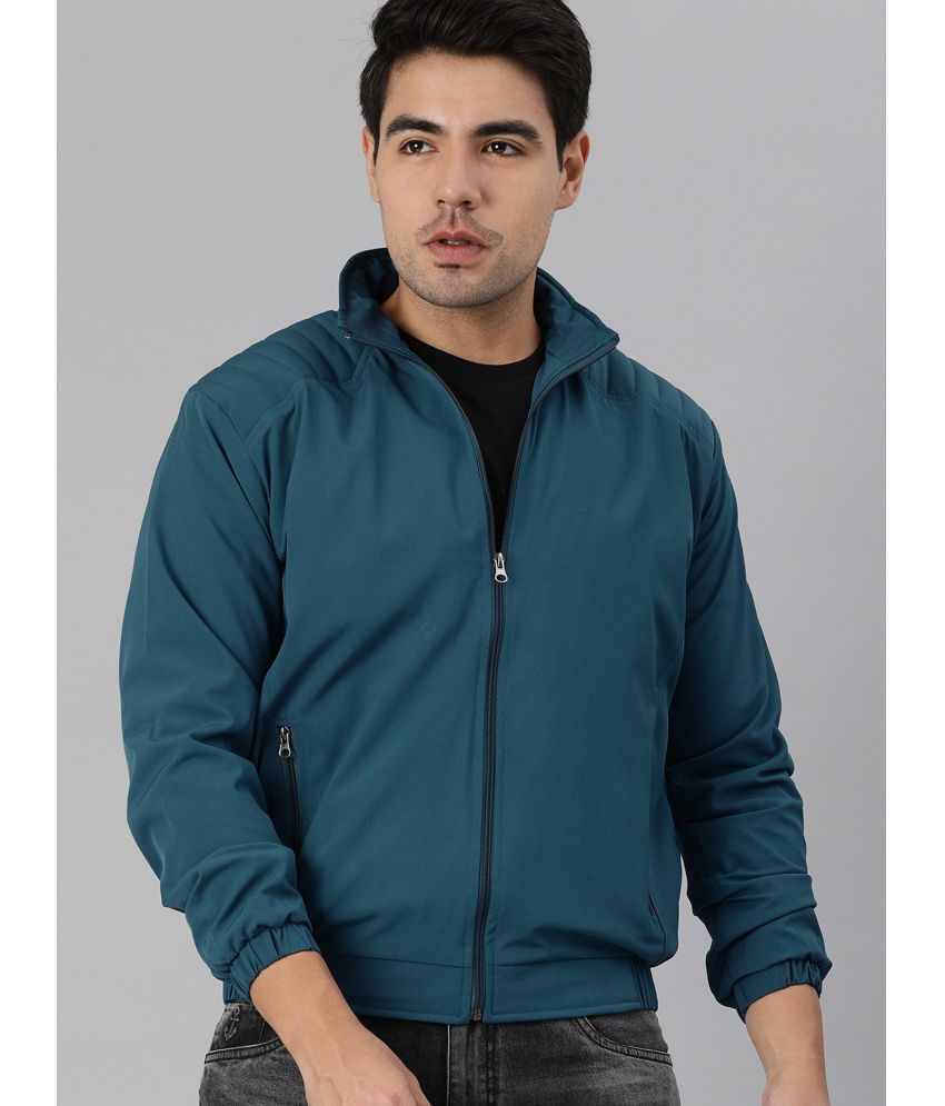     			VOXATI Polyester Men's Windcheater Jacket - Blue ( Pack of 1 )