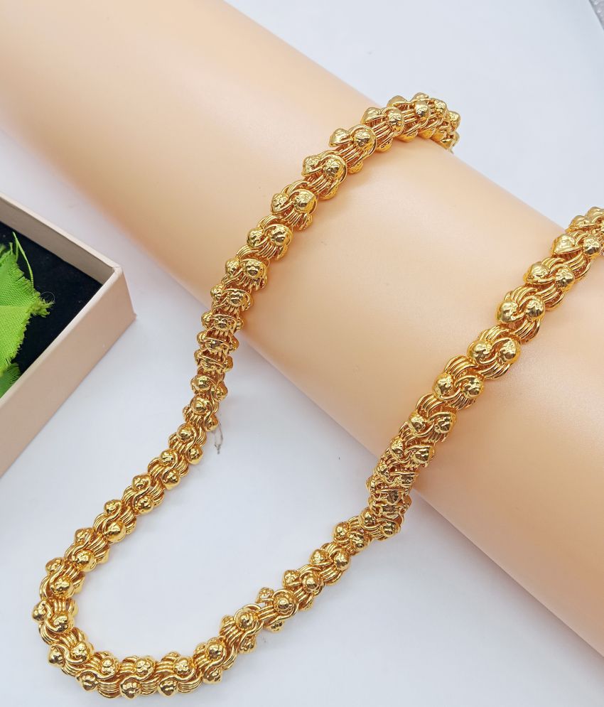     			shankhraj mall Gold Plated Chain ( Set of 1 )