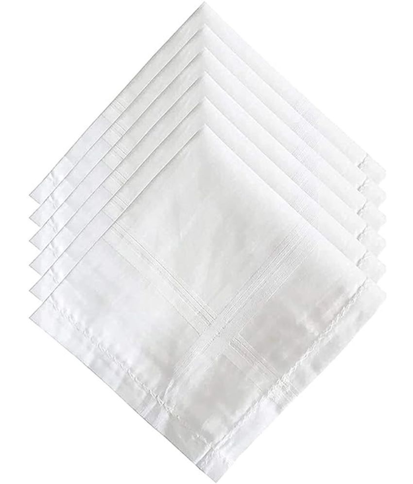     			valdez Off White Cotton Men's Handkerchief ( Pack of 6 )