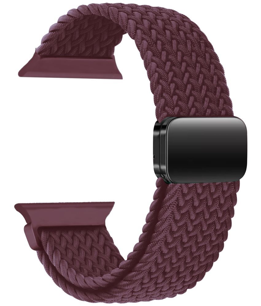     			ACM Watch Strap Slide Woven Braided Magnetic compatible with Novito Wristio 2 Smartwatch Adjustable Belt Band Purple