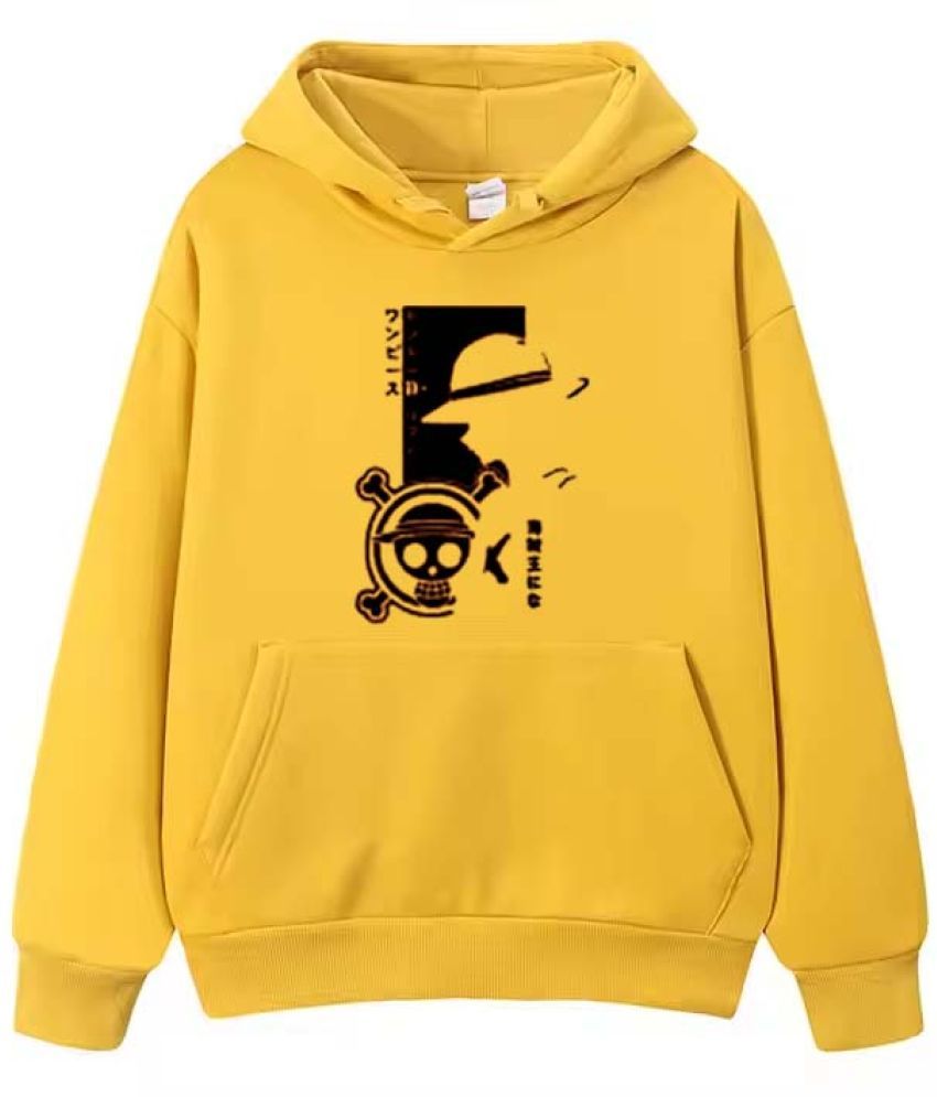     			ATIGIANO APPAREL Fleece Hooded Men's Sweatshirt - Yellow ( Pack of 1 )