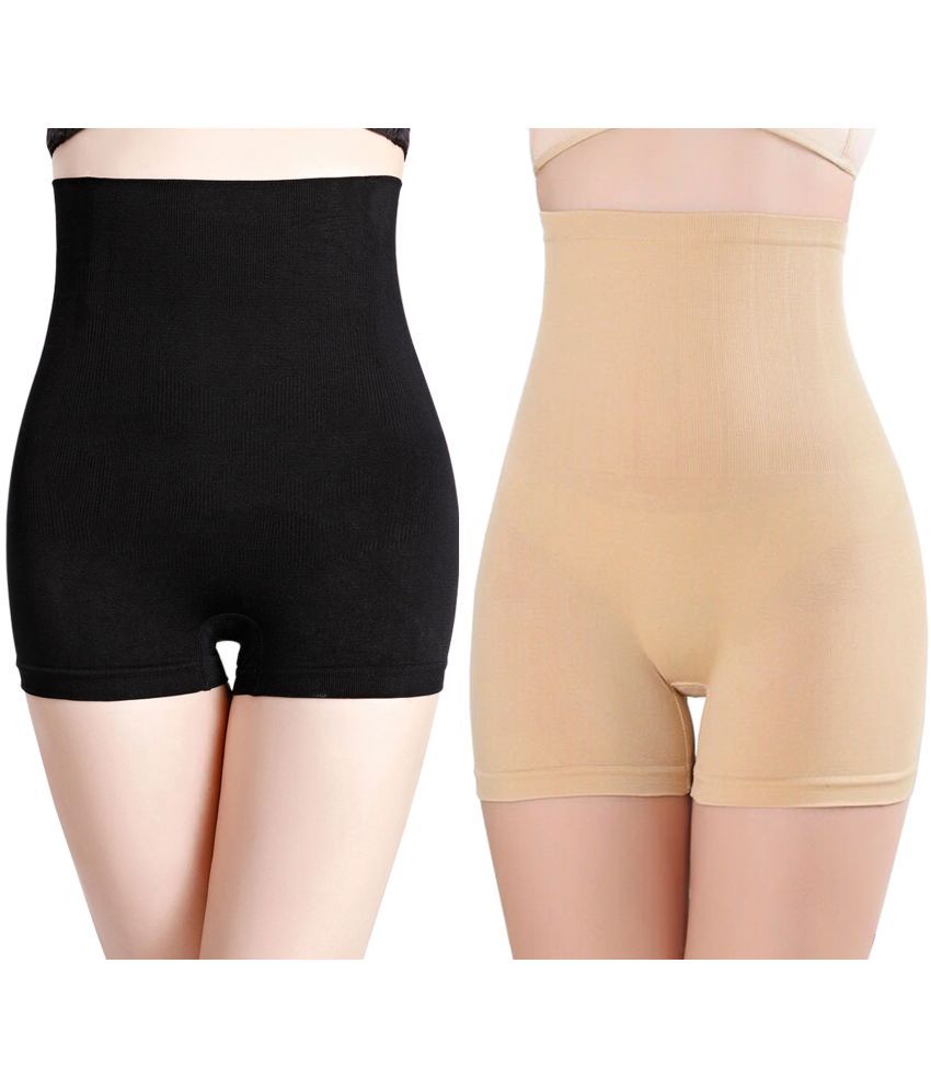     			Flenzy Pack of 2 Cotton Women's Thigh Compressor ( Multicolor )