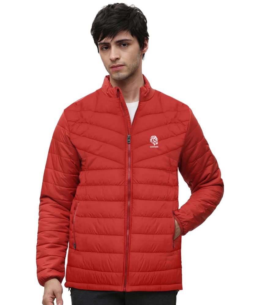     			Leotude Polyester Men's Puffer Jacket - Red ( Pack of 1 )