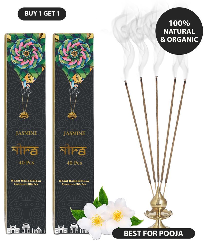     			Nira Fragrances Incense Stick Mogra 200 gm ( Pack of 2 )