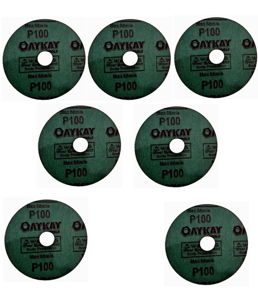     			OayKay Tools Fiber Disc 125mm 5 inch 100 Grit 7pcs Professional Quality