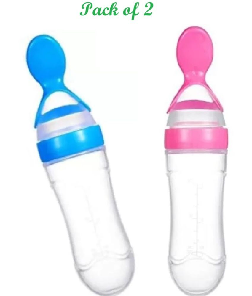     			Qin Pin 90 Multicolor Feeding Bottle ( Pack of 2 )