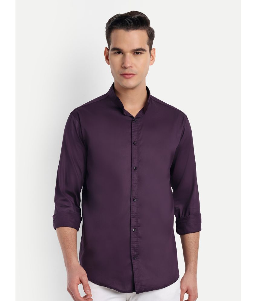     			S-LINE Cotton Slim Fit Full Sleeves Men's Formal Shirt - Purple ( Pack of 1 )