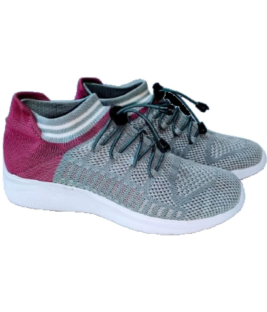     			thepace - Gray,Purple Women's Running Shoes