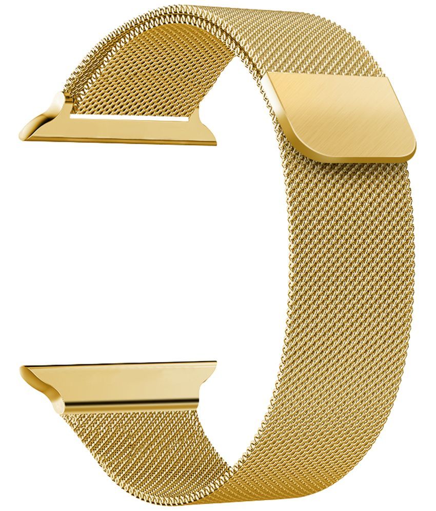     			ACM Watch Strap Slide Magnetic Loop compatible with Urban Active Smartwatch Luxury Metal Chain Band Champagne Gold