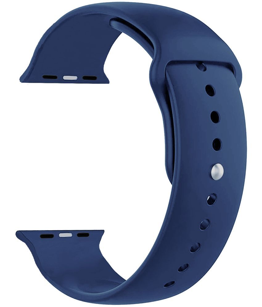     			ACM Watch Strap Slide Silicone Belt compatible with Fire-Boltt Call Ring Bsw014 Smartwatch Sports Band Dark Blue