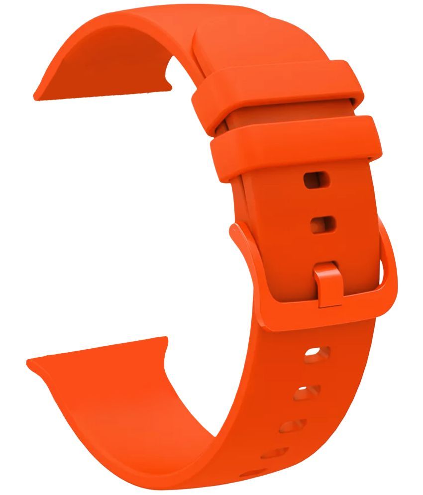     			ACM Watch Strap Slide Silicone Belt compatible with Pebble Frost Pro Smartwatch Color Hook Band Orange