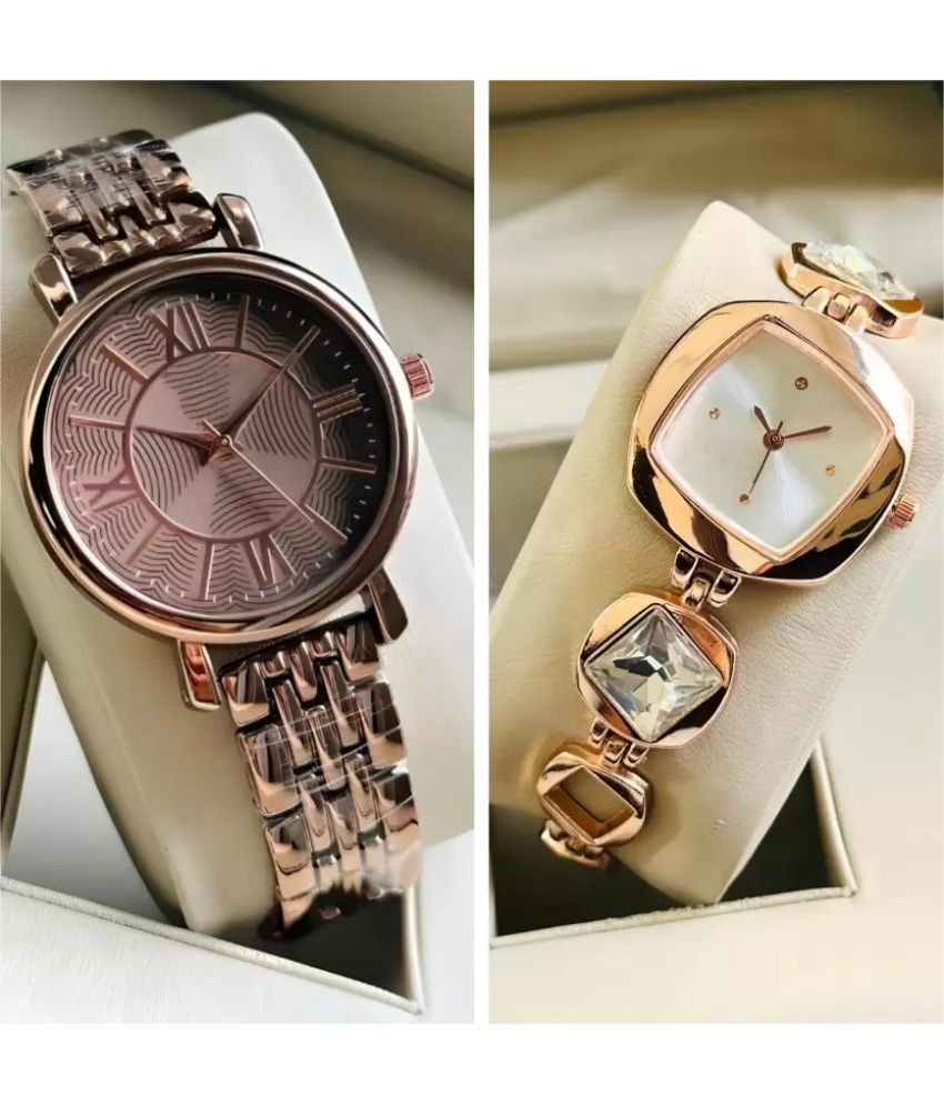     			EEWHI Rose Gold Metal Analog Womens Watch