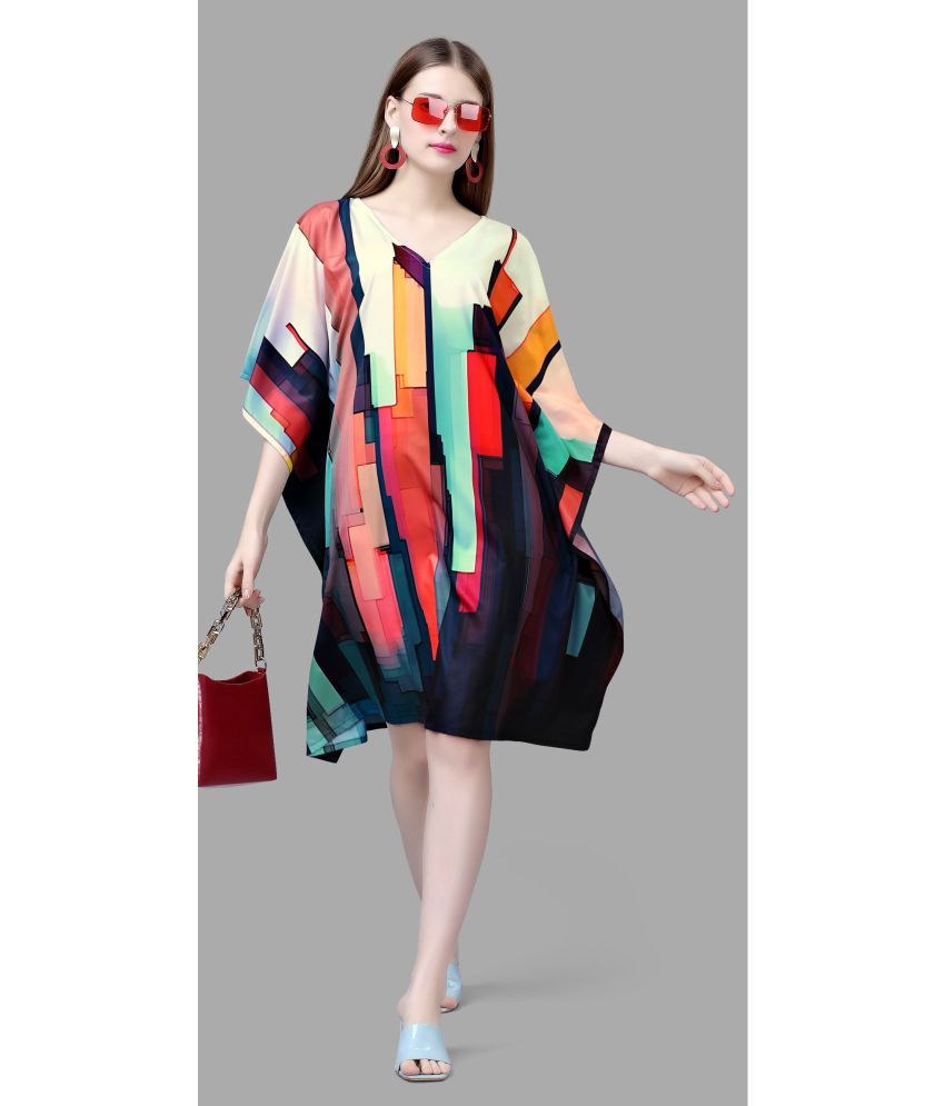     			SILK SUTRA Multi Color Rayon Women's Kaftan ( Pack of 1 )