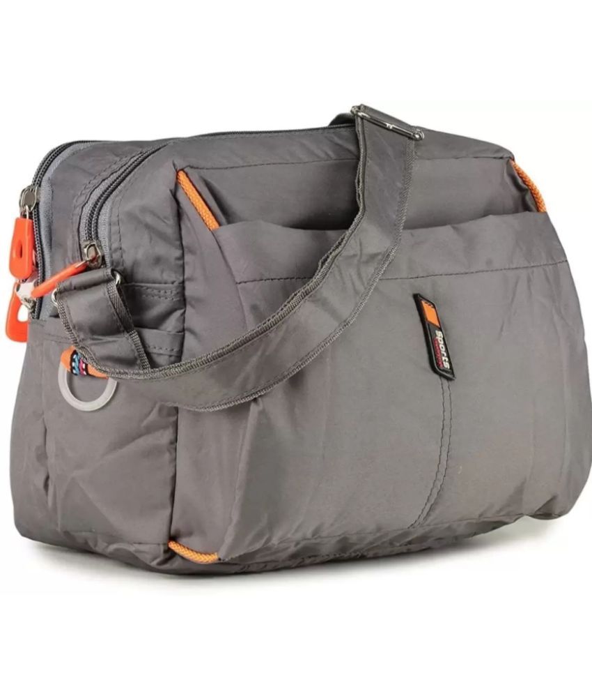     			SVB BAG Grey Solid Messenger Bag