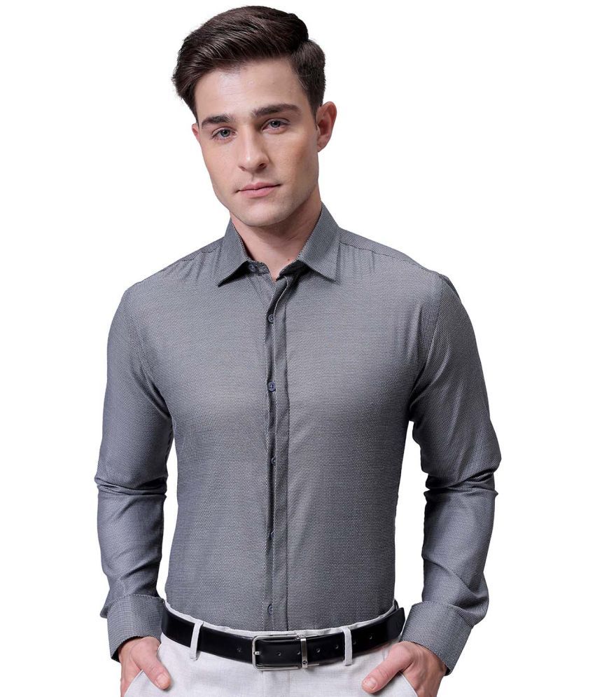     			The Indian Garage Co. Poly Cotton Slim Fit Full Sleeves Men's Formal Shirt - Black ( Pack of 1 )