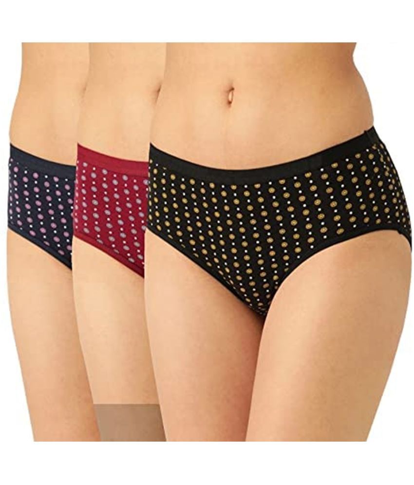     			kaseera Pack of 3 Cotton Briefs For Women ( Multicolor2 )