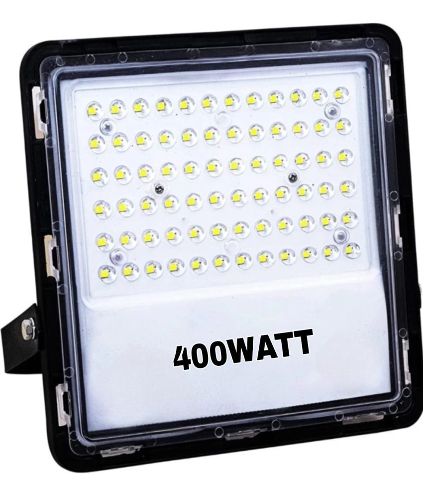     			400 watt LED Flood Light| Cool White 6500K Color Temperature LED Lamp| IP66 Waterproof Surge Protection Focus Light for Factory, Garage, Parking, Garden, Playground & Shop - (Pack of 1)