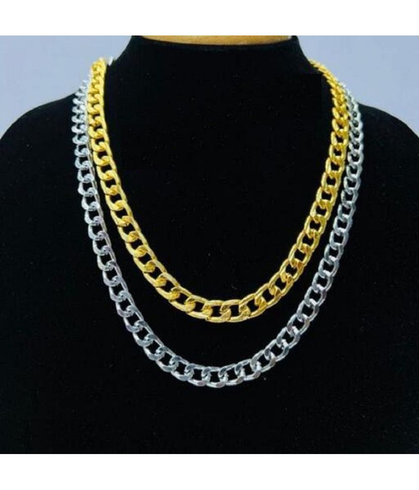     			Astrodidi Gold Plated Chain ( Set of 2 )