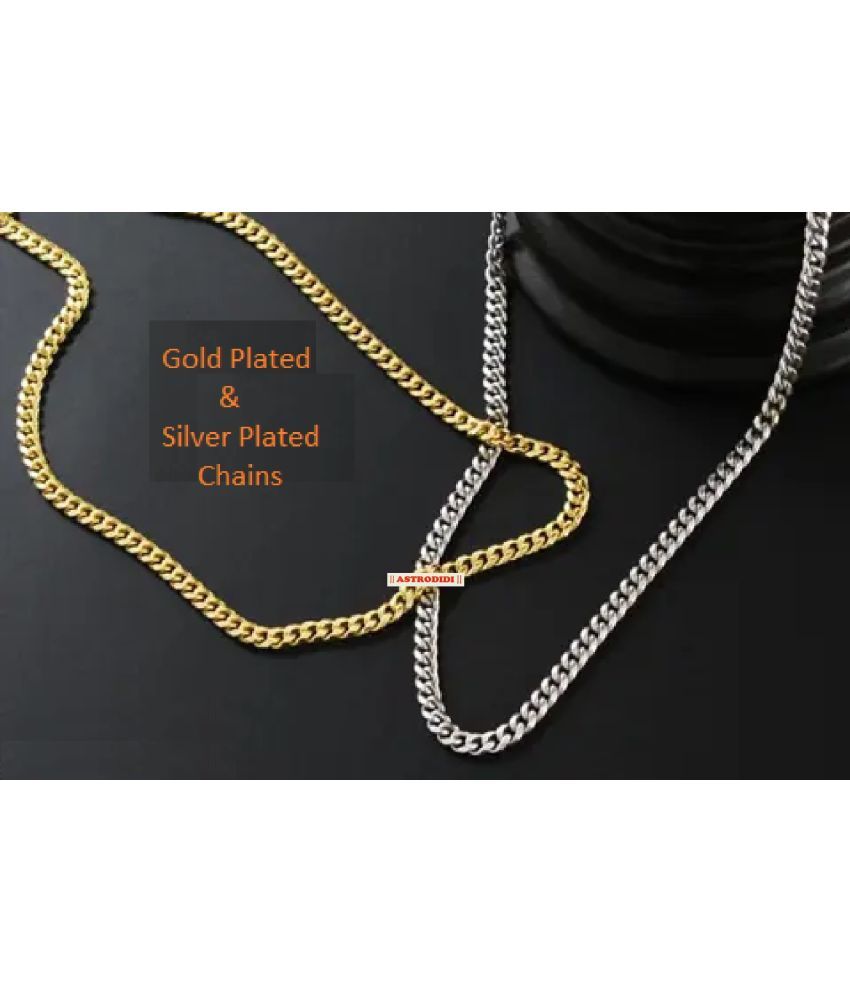     			Astrodidi Gold Plated Chain ( Set of 2 )