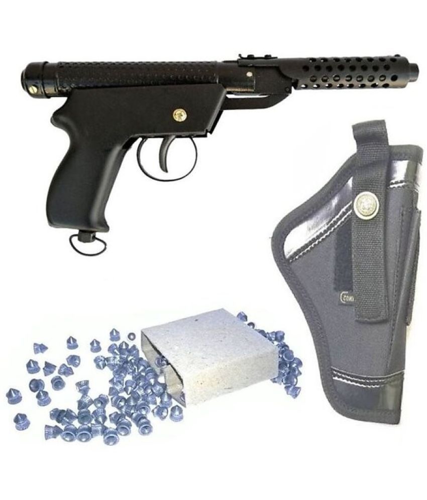     			Bullet 2 Metal Big Size Air Gun Pistol 200 Pellets free and Cover Free